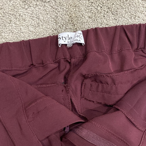 StyleList by Micaela Regular Side Inset Woven Pant - Picture 5 of 9